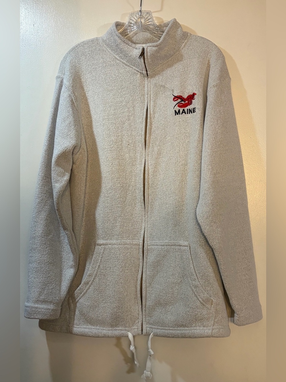 ESY Surf Co. Maine Lobster Full-Zip Fleece Jacket Womens Size L